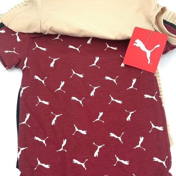 Puma One Piece Baby Bodysuit 4 Piece Set 6-9 Months - Picture 4 of 9